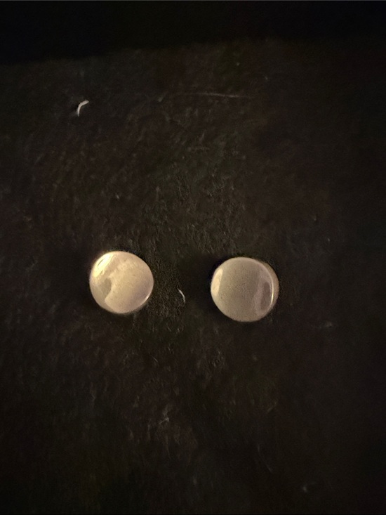 Jewelry - Vintage Minimal Round Silver Stud Earrings - Classic Women Jewelry